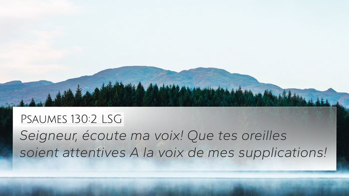 Psaumes 130:2 LSG Bible Verse Image