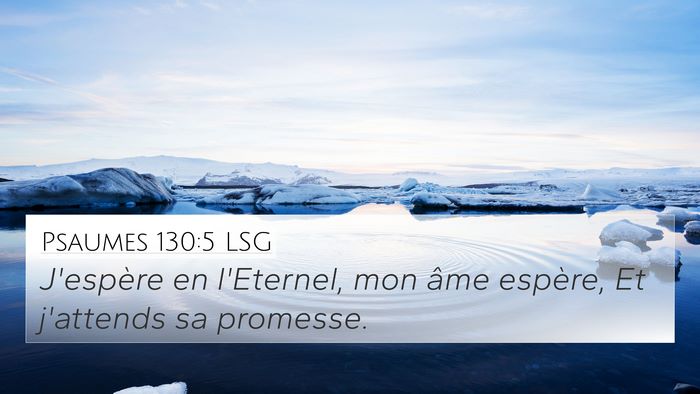 Psaumes 130:5 LSG Bible Verse Image