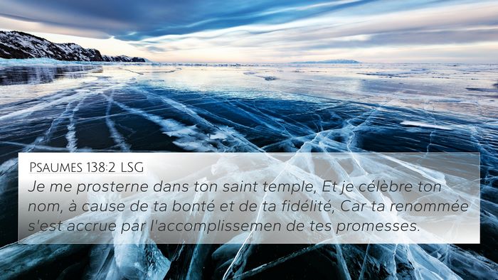 Psaumes 138:2 LSG Bible Verse Image