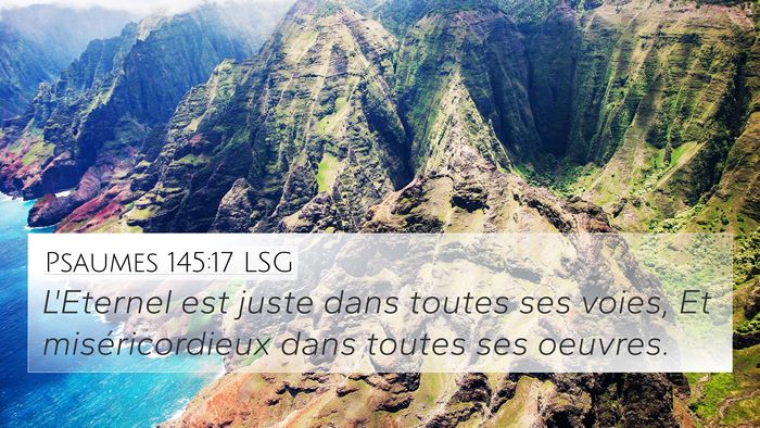 Psaumes 145:17 LSG Bible Verse Image
