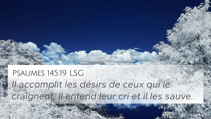 Psaumes 145:19 LSG Bible Verse Image