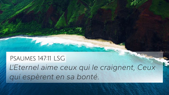 Psaumes 147:11 LSG Bible Verse Image