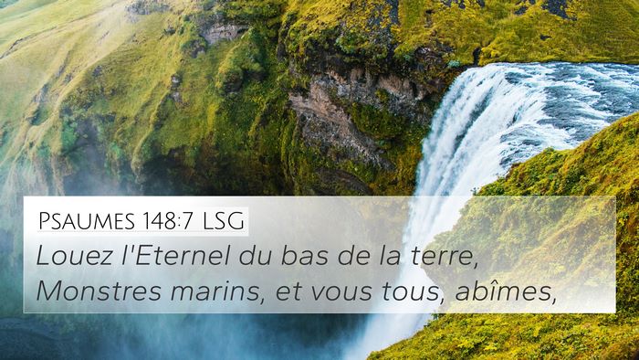 Psaumes 148:7 LSG 4K Wallpaper - Louez l'Eternel du bas de la terre, Monstres - 4K Wallpaper Bible Verse
