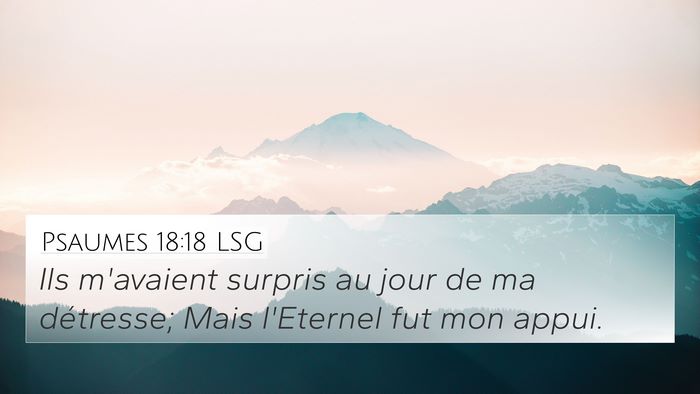 Psaumes 18:18 LSG Bible Verse Image