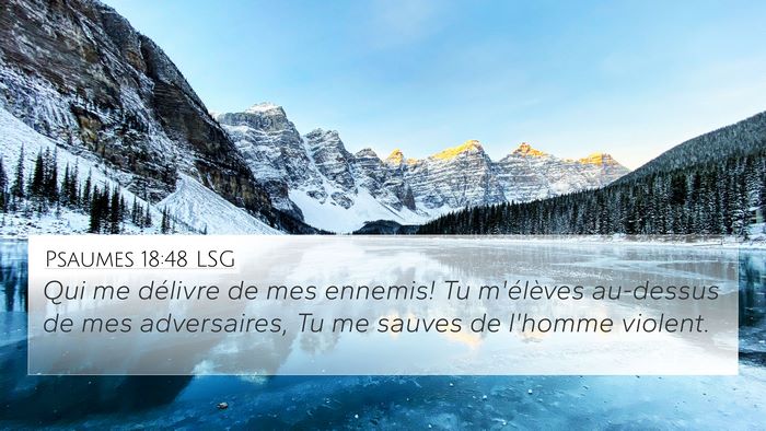 Psaumes 18:48 LSG Bible Verse Image