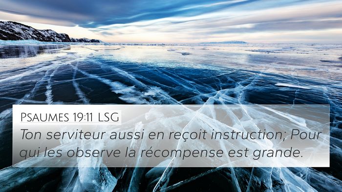 Psaumes 19:11 LSG Bible Verse Image