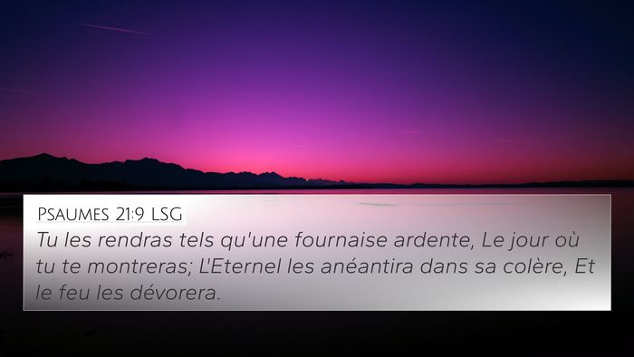 Psaumes 21:9 LSG Bible Verse Image