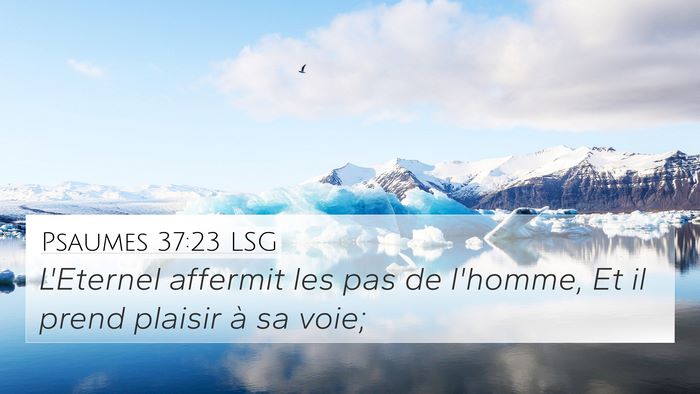 Psaumes 37:23 LSG Bible Verse Image