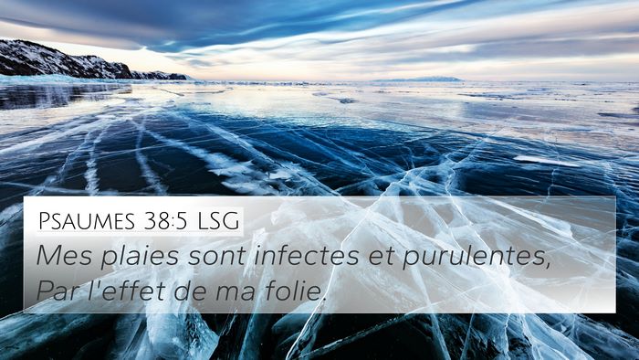 Psaumes 38:5 LSG Bible Verse Image