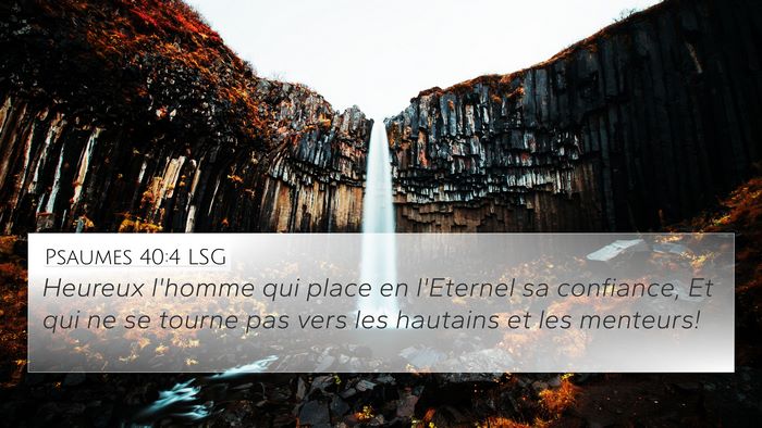 Psaumes 40:4 LSG Bible Verse Image