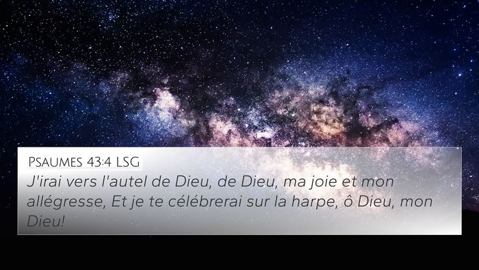 Psaumes 43:4 LSG Bible Verse Image