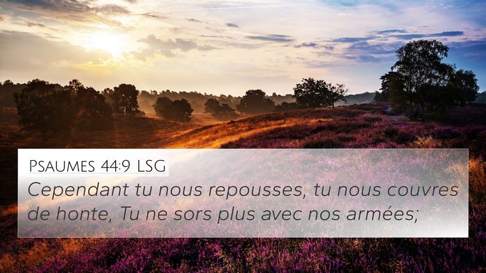 Psaumes 44:9 LSG Bible Verse Image