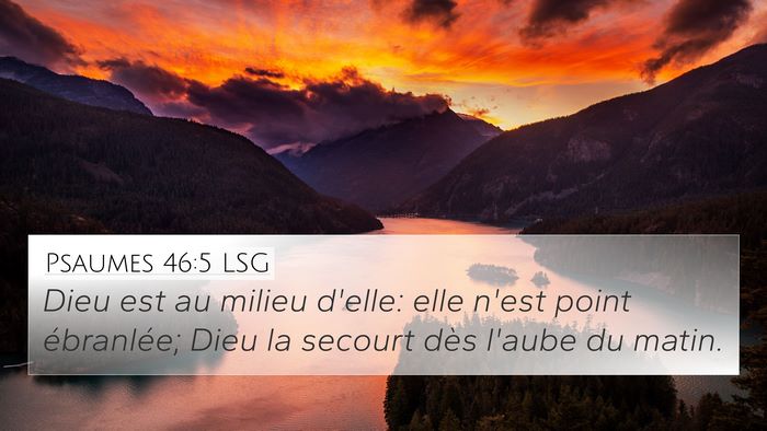Psaumes 46:5 LSG Bible Verse Image