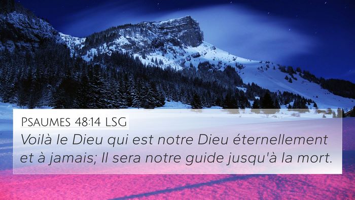 Psaumes 48:14 LSG Bible Verse Image