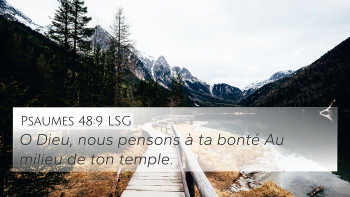 Psaumes 48:9 LSG Bible Verse Image