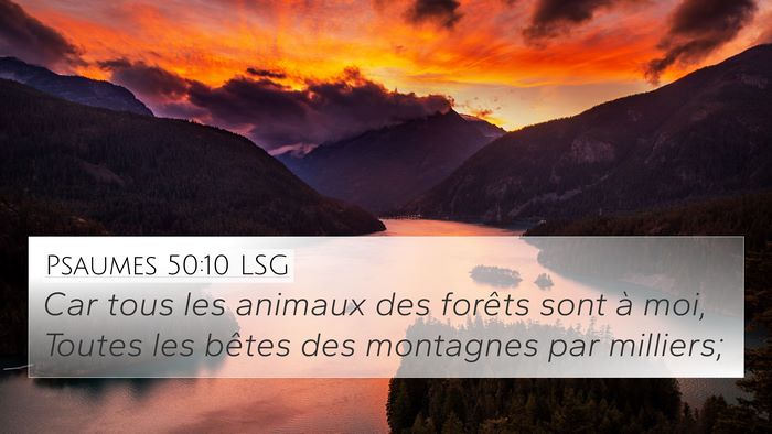 Psaumes 50:10 LSG Bible Verse Image