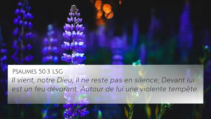 Psaumes 50:3 LSG Bible Verse Image