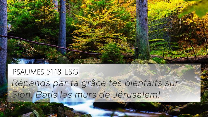 Psaumes 51:18 LSG Bible Verse Image