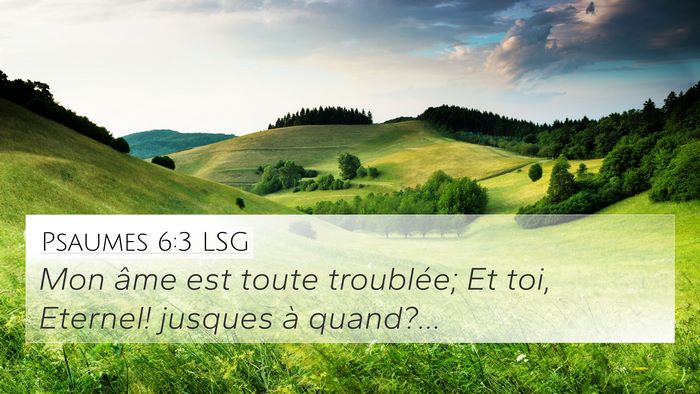 Psaumes 6:3 LSG Bible Verse Image