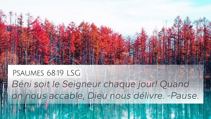 Psaumes 68:19 LSG Bible Verse Image
