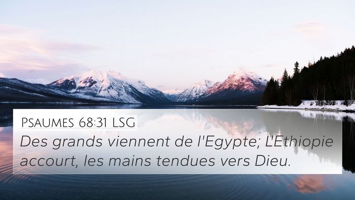 Psaumes 68:31 LSG Bible Verse Image