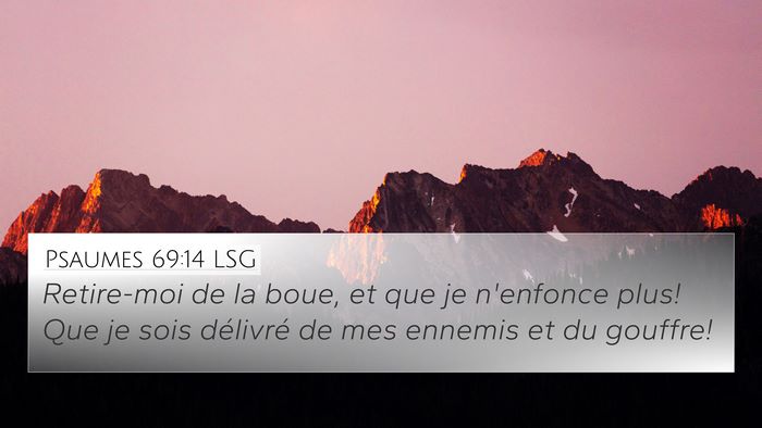 Psaumes 69:14 LSG Bible Verse Image