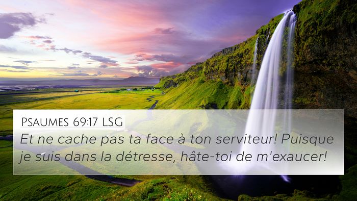 Psaumes 69:17 LSG Bible Verse Image