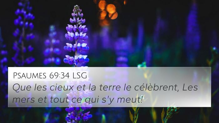 Psaumes 69:34 LSG Bible Verse Image