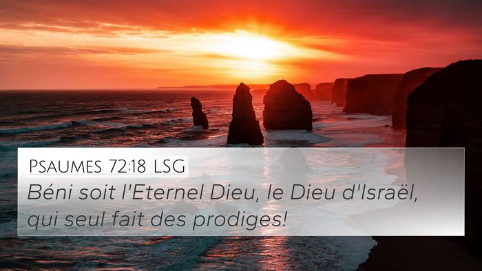 Psaumes 72:18 LSG Bible Verse Image