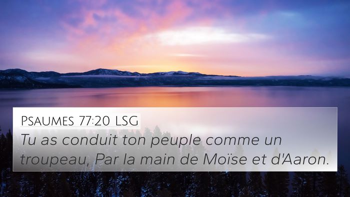 Psaumes 77:20 LSG Bible Verse Image
