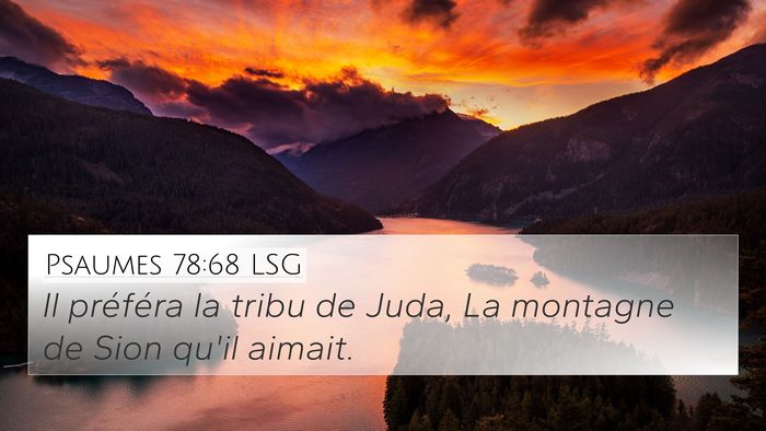 Psaumes 78:68 LSG Bible Verse Image