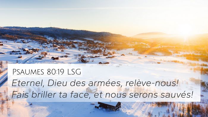 Psaumes 80:19 LSG Bible Verse Image