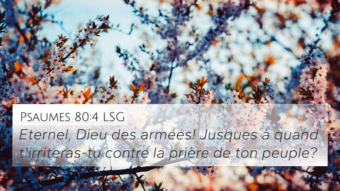 Psaumes 80:4 LSG Bible Verse Image