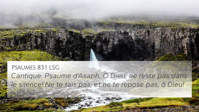 Psaumes 83:1 LSG Bible Verse Image