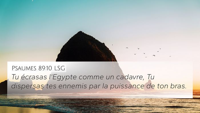 Psaumes 89:10 LSG Bible Verse Image