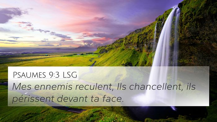 Psaumes 9:3 LSG Bible Verse Image