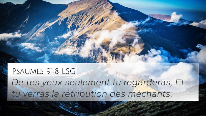 Psaumes 91:8 LSG Bible Verse Image