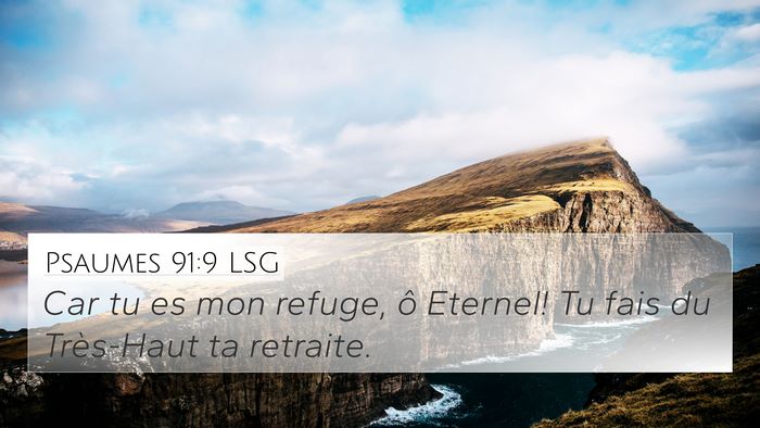Psaumes 91:9 LSG Bible Verse Image