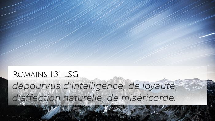 Romains 1:31 LSG Bible Verse Image