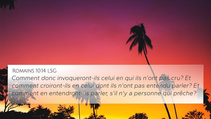 Romains 10:14 LSG Bible Verse Image