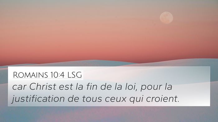 Romains 10:4 LSG Bible Verse Image