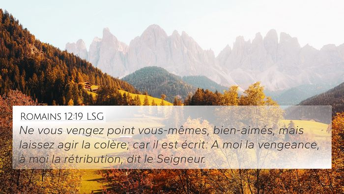 Romains 12:19 LSG Bible Verse Image
