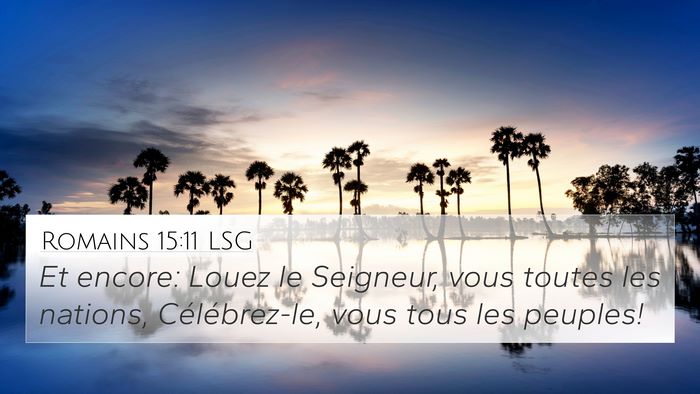 Romains 15:11 LSG Bible Verse Image
