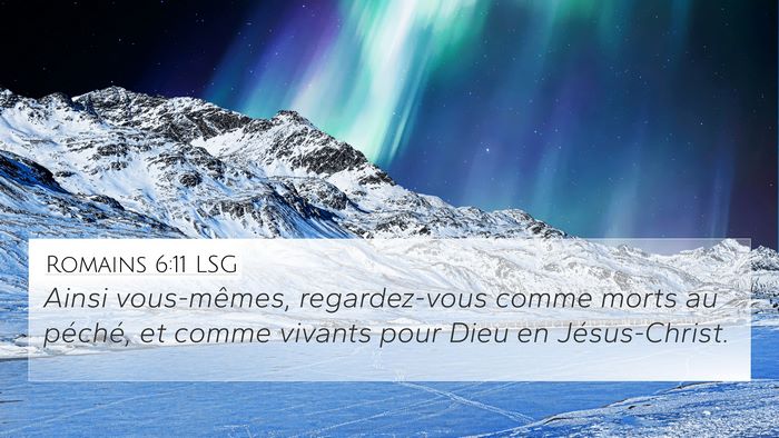 Romains 6:11 LSG Bible Verse Image