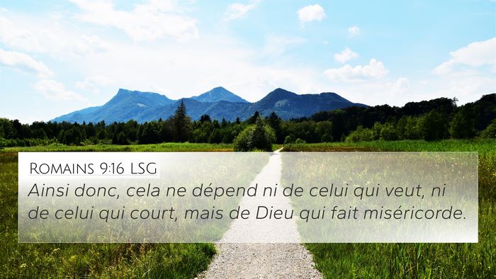Romains 9:16 LSG Bible Verse Image