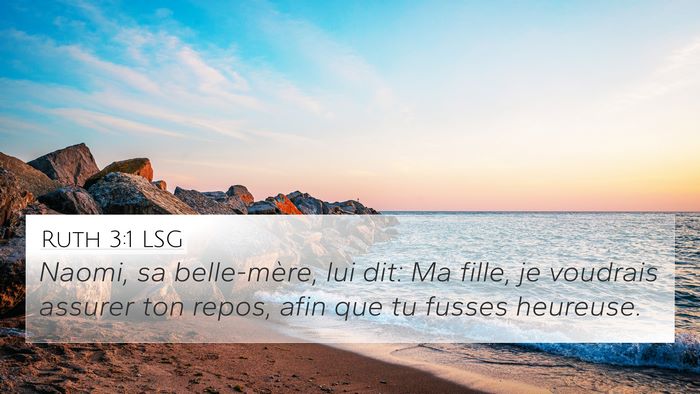 Ruth 3:1 LSG Bible Verse Image