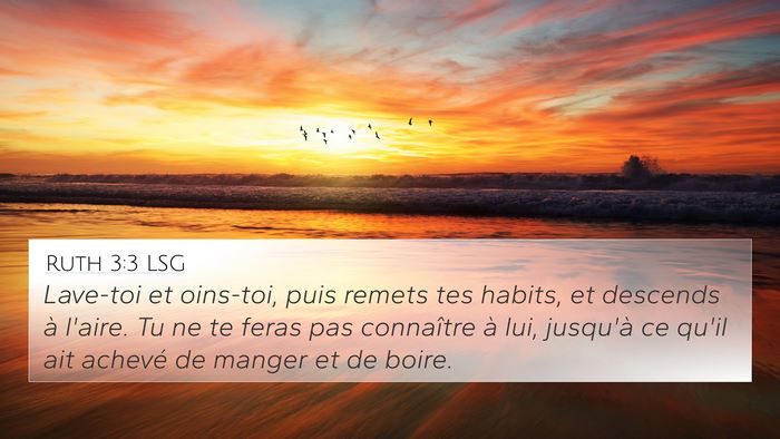Ruth 3:3 LSG Bible Verse Image