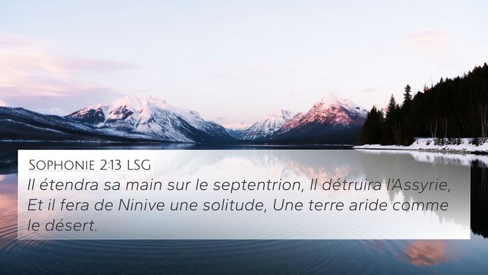 Sophonie 2:13 LSG Bible Verse Image
