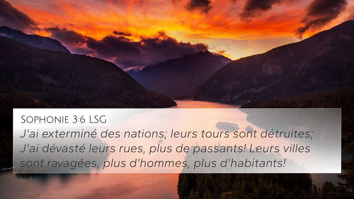 Sophonie 3:6 LSG Bible Verse Image