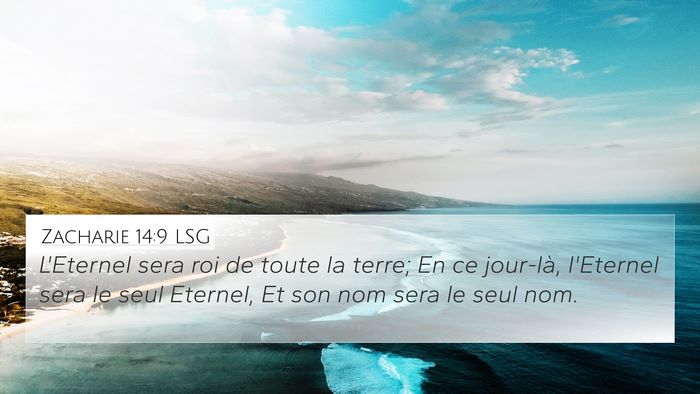 Zacharie 14:9 LSG Bible Verse Image
